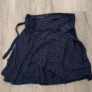 Brandy Melville Dark Blue Floral Skirt